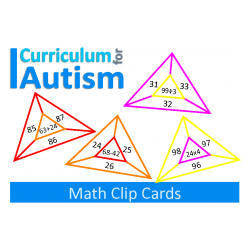 Addition, Subtraction, Multiplication, Division Clip Cards